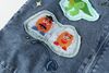 WES®️| ÁO KHOÁC DENIM CỔ BẺ THÊU HỌA TIẾT ĐỘNG VẬT RETRO UNISEX WES5114