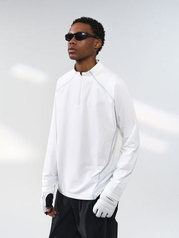 INF®️| ÁO THUN DÀI NGOÀI TRỜI CỔ CAO KHÓA KÉO CHỐNG GIÓ UNISEX INF 3402