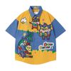 WES®️| ÁO SƠ MI NGẮN TAY THÊU HỌA TIẾT HOẠT HÌNH SHINCHAN UNISEX 5247