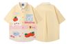 WES®️| ÁO SƠ MI NGẮN TAY THÊU HỌA TIẾT HOẠT HÌNH  UNISEX HY830