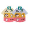 WES®️| ÁO SƠ MI NGẮN TAY THÊU HỌA TIẾT HOẠT HÌNH SHINCHAN UNISEX 5217