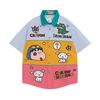 WES®️| ÁO SƠ MI NGẮN TAY THÊU HỌA TIẾT HOẠT HÌNH SHINCHAN UNISEX 5217