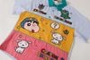 WES®️| ÁO SƠ MI NGẮN TAY THÊU HỌA TIẾT HOẠT HÌNH SHINCHAN UNISEX 5217