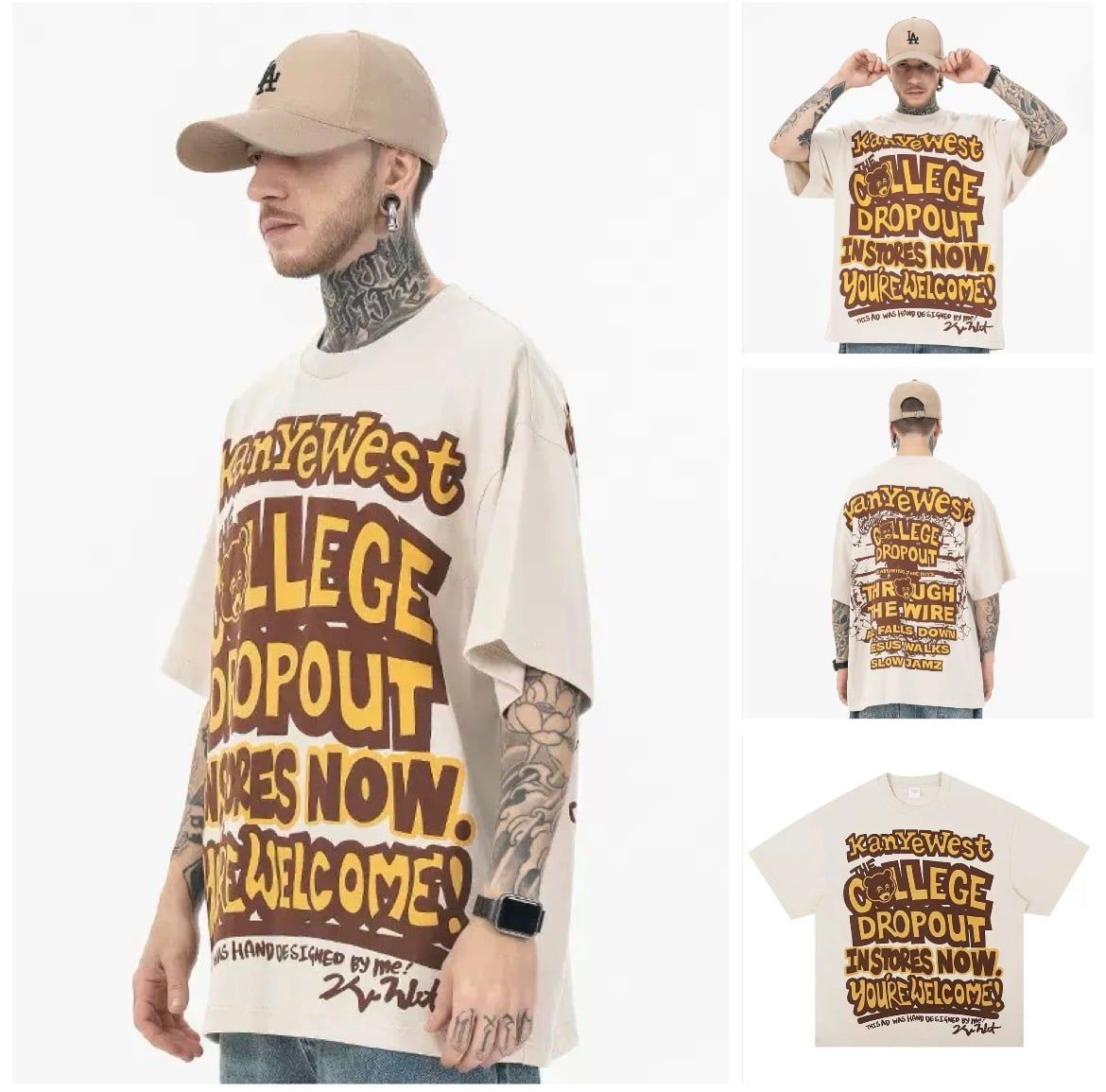 FG®️| ÁO THUN CỔ TRÒN NGẮN TAY IN HÌNH CÁCH ĐIỆU OVERSIZE FG ZB095
