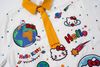WES®️| ÁO SƠ MI NGẮN TAY THÊU HỌA TIẾT HOẠT HÌNH HELLO KITTY UNISEX 5250