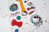 WES®️| ÁO SƠ MI NGẮN TAY THÊU HỌA TIẾT HOẠT HÌNH HELLO KITTY UNISEX 5250
