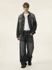 INF®️|QUẦN JEANS NAM MÀU ĐEN THAN CHÌ HỌA TIẾT RÂU MÈO, TÚI ĐÍNH ĐÁ BIG SIZE INF 12981