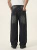 INF®️|QUẦN JEANS NAM MÀU ĐEN THAN CHÌ HỌA TIẾT RÂU MÈO, TÚI ĐÍNH ĐÁ BIG SIZE INF 12981