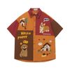 WES®️| ÁO SƠ MI NGẮN TAY THÊU HỌA TIẾT HOẠT HÌNH UNISEX 5203
