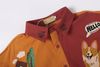 WES®️| ÁO SƠ MI NGẮN TAY THÊU HỌA TIẾT HOẠT HÌNH UNISEX 5203