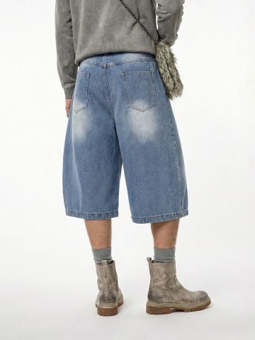 INF ™️| QUẦN SHORT WASH DENIM ĐÍNH ĐÁ RETRO INF 12980