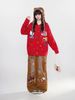 WES®️| ÁO KHOÁC LEN THÊU HELLO KITTY RED RETRO UNISEX WES2026
