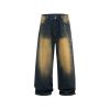 INF®️|QUẦN JEANS ỐNG ĐỨNG ĐÍNH ĐÁ RETRO RÁCH INF 12979