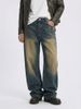 INF®️|QUẦN JEANS ỐNG ĐỨNG ĐÍNH ĐÁ RETRO RÁCH INF 12979