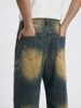 INF®️|QUẦN JEANS ỐNG ĐỨNG ĐÍNH ĐÁ RETRO RÁCH INF 12979