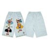 WES®️| QUẦN SHORT THÊU HOẠT HÌNH DÁNG RỘNG  UNISEX K138