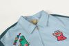 WES®️| ÁO KHOÁC DA OVERSIZED THÊU HÌNH SHINCHAN VINTAGE UNISEX WES5128