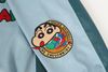 WES®️| ÁO KHOÁC DA OVERSIZED THÊU HÌNH SHINCHAN VINTAGE UNISEX WES5128