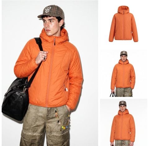 INF®️| ÁO KHOÁC PHAO KHOÁ KÉO TRÙM ĐẦU KHOÁ KÉO UNISEX INF 5703