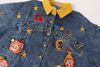 WES®️| ÁO SƠ MI NGẮN TAY THÊU HỌA TIẾT HOẠT HÌNH  UNISEX 5222