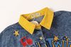 WES®️| ÁO SƠ MI NGẮN TAY THÊU HỌA TIẾT HOẠT HÌNH  UNISEX 5222