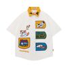 WES®️| ÁO SƠ MI NGẮN TAY THÊU HỌA TIẾT HOẠT UNISEX 5201