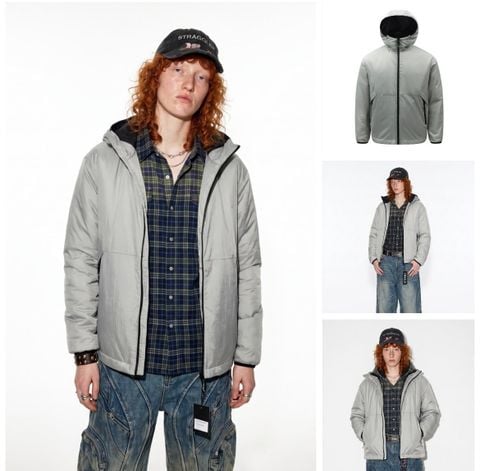 INF®️| ÁO KHOÁC PHAO SIÊU ẤM KHOÁ KÉO CỔ ĐIỂN UNISEX INF 5714
