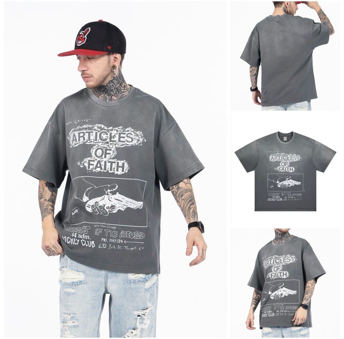 FG®️| ÁO THUN CỔ TRÒN NGẮN TAY IN HÌNH CÁCH ĐIỆU OVERSIZE FG F591