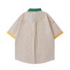 WES®️| ÁO SƠ MI NGẮN TAY THÊU HỌA TIẾT HOẠT HÌNH SHINCHAN UNISEX HY918