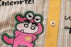 WES®️| ÁO SƠ MI NGẮN TAY THÊU HỌA TIẾT HOẠT HÌNH SHINCHAN UNISEX HY918