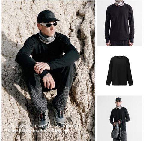 INF®️| ÁO THUN DÀI TAY COTTON THỂ THAO  UNISEX INF 3465