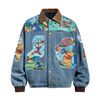 WES®️| ÁO KHOÁC DENIM CỔ BẺ DA THÊU HỌA TIẾT POOL RETRO UNISEX WES2026