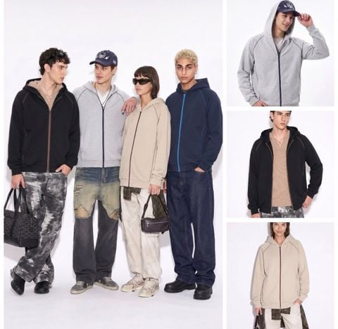 INF®️| BỘ ÁO KHOÁC QUẦN NỈ LÔNG CỪU TRÙM ĐẦU KHOÁ KÉO BASIC UNISEX INF 5710/13710