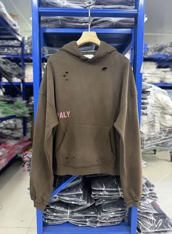 FK®️| ÁO KHOÁC DÁNG RỘNG HOODIE COTTON WASH IN HÌNH LÀM RÁCH UNISEX PH6019