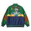 WES®️| ÁO KHOÁC BOMBER CRAYON THÊU HỌA TIẾT RETRO UNISEX WES5148