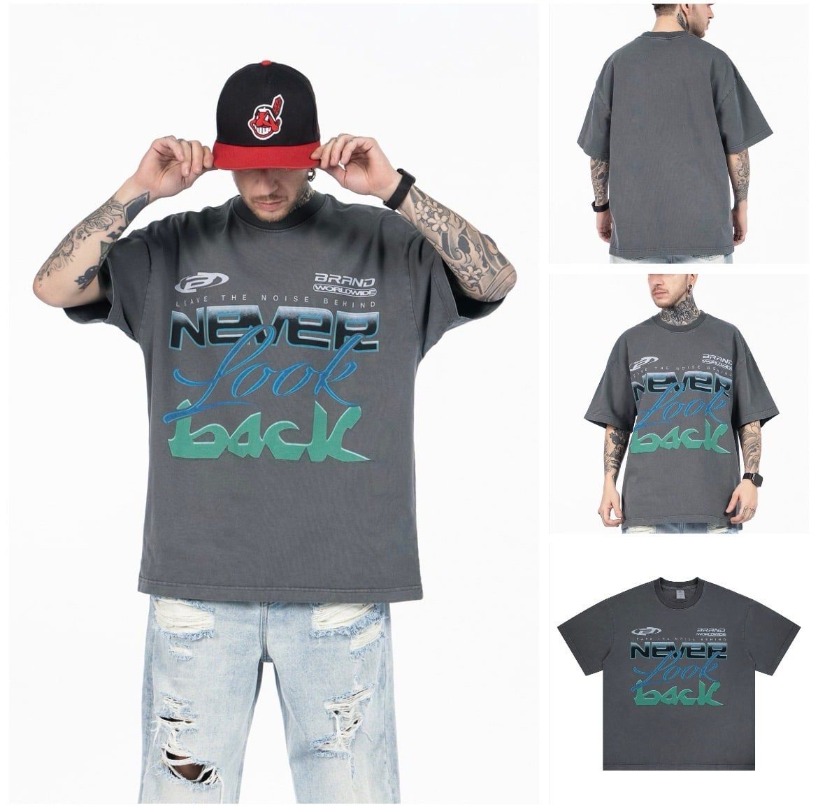 FG®️| ÁO THUN CỔ TRÒN NGẮN TAY IN HÌNH CÁCH ĐIỆU OVERSIZE FG F561