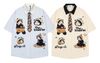 WES®️| ÁO SƠ MI NGẮN TAY THÊU HỌA TIẾT HOẠT HÌNH UNISEX 5155