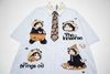 WES®️| ÁO SƠ MI NGẮN TAY THÊU HỌA TIẾT HOẠT HÌNH UNISEX 5155