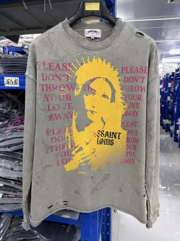 FK®️| ÁO LONG TEE WASH DÀI TAY COTTON IN KTS RÁCH UNISEX ST752