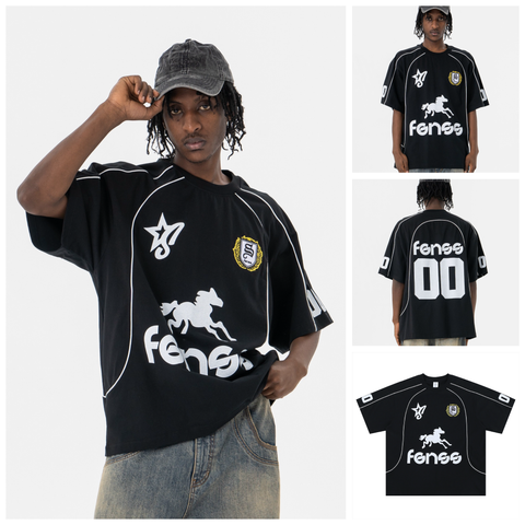 FG®️| ÁO THUN CỔ TRÒN NGẮN TAY IN HÌNH TAY LỠ FG F391