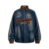 WES®️| ÁO KHOÁC SƠ MI DENIM HỌA TIẾT RETRO UNISEX WES2026