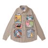 WES®️| ÁO SƠ MI DÀI TAY THÊU HỌA TIẾT HOẠT HÌNH UNISEX YH1069