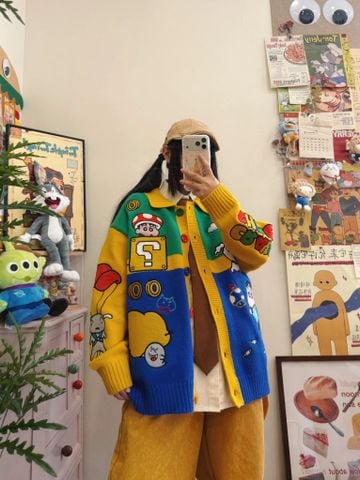 WES®️| ÁO KHOÁC LEN THÊU SHIN RETRO UNISEX WES2026 MY233