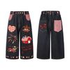 WES®️| QUẦN DENIM THÊU, VẼ HOẠT HÌNH RETRO WASH DÁNG RỘNG UNISEX K102 K104 K105