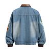 WES®️| ÁO KHOÁC DENIM CỔ BẺ DA THÊU HỌA TIẾT POOL RETRO UNISEX WES2026