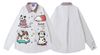 WES®️| ÁO SƠ MI DÀI TAY THÊU HỌA TIẾT HOẠT HÌNH UNISEX YH1088