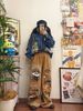WES®️| QUẦN JEANS RETRO THÊU HỌA TIẾT HOẠT HÌNH VUI NHỘN ỐNG RỘNG WASH UNISEX WES6192
