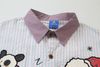WES®️| ÁO SƠ MI DÀI TAY THÊU HỌA TIẾT HOẠT HÌNH UNISEX YH1088