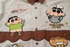 WES®️| ÁO SƠ MI DÀI TAY THÊU HỌA TIẾT HOẠT HÌNH SHINCHAN UNISEX YH1135