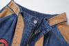 WES®️| QUẦN SHORT DENIM THÊU HOẠT HÌNH CAT DÁNG RỘNG UNISEX 6227